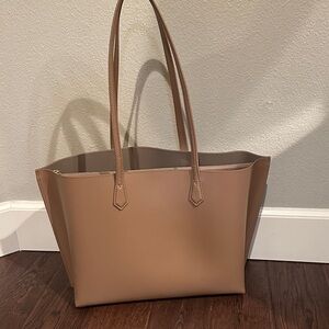 Quince Italian Leather Triple Compartment Shopper Tote